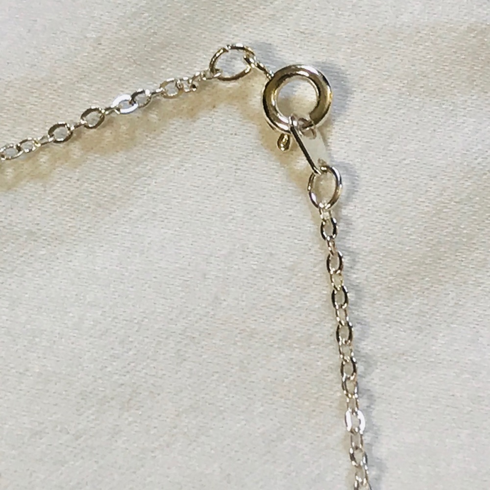 Green Crystal style pendant necklace - Picture 4 of 6